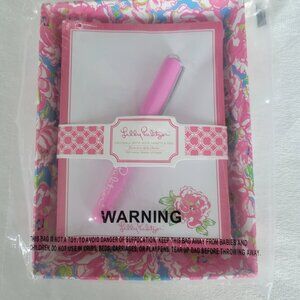 NWT Lilly Pulitzer Catchall w/ Note Sheets + Pen in Lucky Charms Pattern